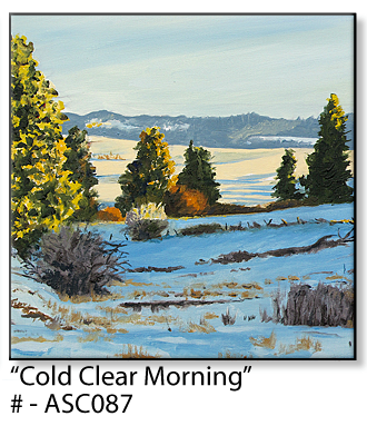 ASC087 "Cold Clear Morning" ceramic coaster