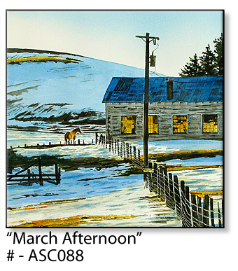 ASC088 "March Afternoon" ceramic coaster
