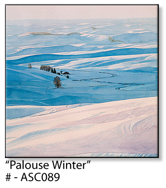 ASC089 "Palouse Winter" ceramic coaster