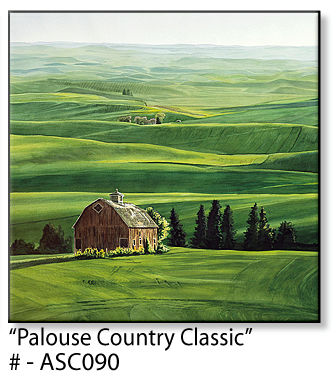 ASC090 "Palouse Country Classic" ceramic coaster