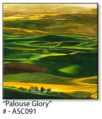 ASC091 "Palouse Glory" ceramic coaster