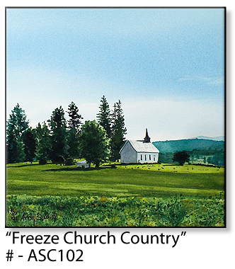 ASC102 "Freeze Church Country" ceramic coaster