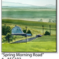 ASC103 "Spring Morning Road" ceramic coaster
