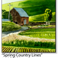 ASC121 "Spring Country Lines" ceramic coaster