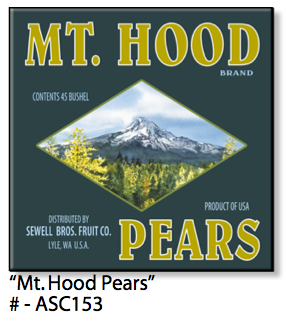 ASC153 "Mt. Hood Pears" ceramic coaster