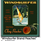 ASC158 "Windsurfer Brand Peaches" ceramic coaster