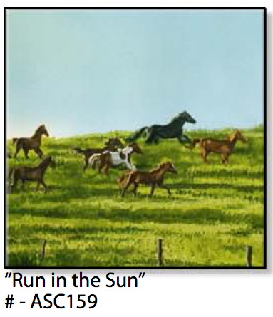 ASC159 "Run in the Sun" ceramic coaster