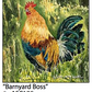 ASC185 "Barnyard Boss" Chicken ceramic coaster