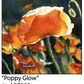 ASC199 "Poppy Glow" ceramic coaster