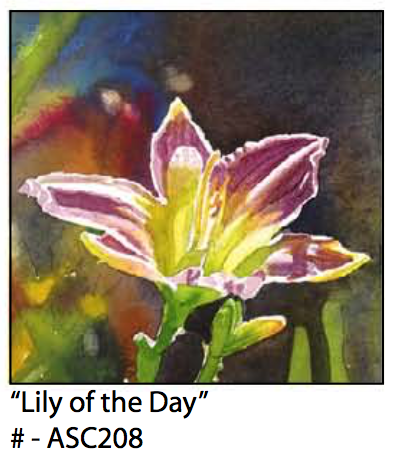 ASC208 "Lily of the Day" ceramic coaster