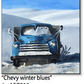 ASC218 "Chevy Winter Blues" ceramic coaster