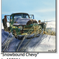 ASC224 "Snowbound Chevy" ceramic coaster