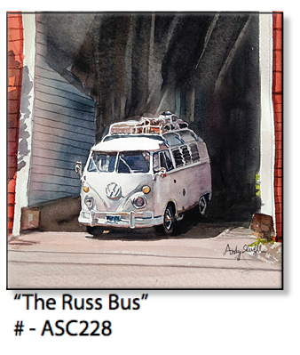 ASC228 "The Russ Bus" ceramic coaster