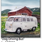 ASC230 "Dog Driving Bus" ceramic coaster