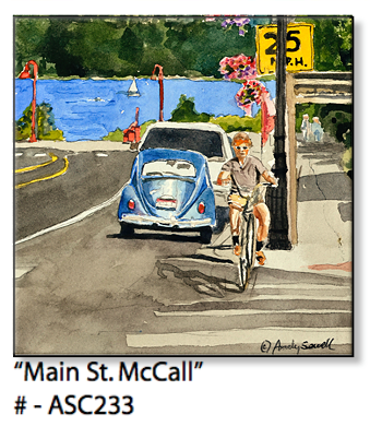 ASC233 "Main St. McCall" ceramic coaster