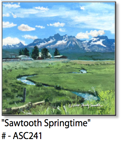 ASC241 "Sawtooth Springtime" ceramic coaster