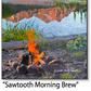 ASC242 "Sawtooth Morning Brew" ceramic coaster