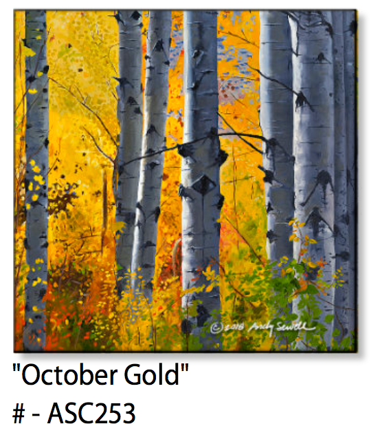 ASC253 "October Gold" ceramic coaster