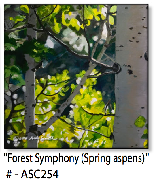 ASC254 "Forest Symphony (Aspen)" ceramic coaster