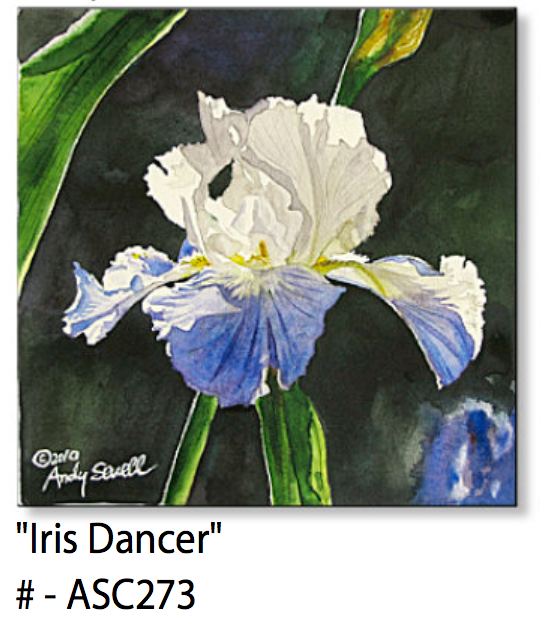 ASC273 "Iris Dancer" ceramic coaster