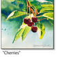 ASC393 "Cherries" ceramic coaster