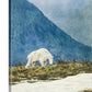 "High Mountain Hiker" (mountain goat in Glacier Nat. Park) 16"x22" Original watercolor painting or ltd. ed. s/n print