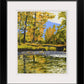 "October Reflections" - Canvas or paper Giclée art print of oil painting of NW River in October