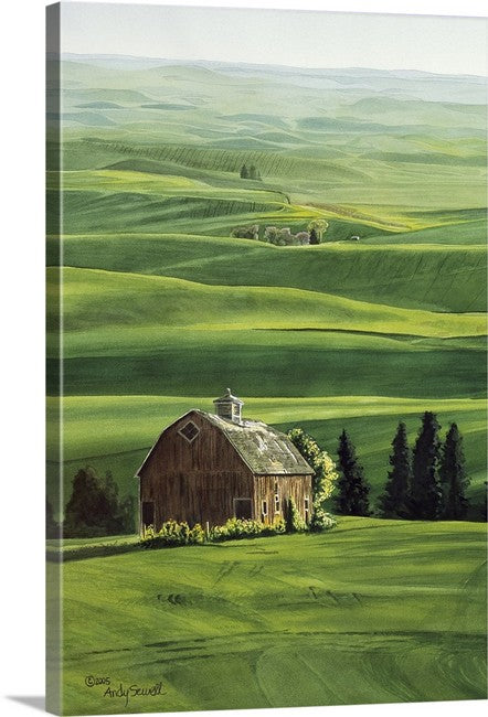 "Palouse Winter" -16"x24" ltd. edition Giclee reproductions of the Northwest Palouse country landscapes- by Andy Sewell