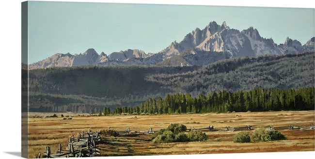 "Sawtooth Morning Shadows” -  - Canvas or art paper Giclée art prints from oil painting.