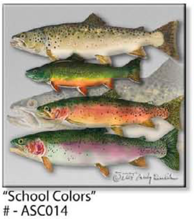 ASC014 "School Colors" ceramic coaster