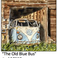 ASC227 "The Old Blue Bus" ceramic coaster