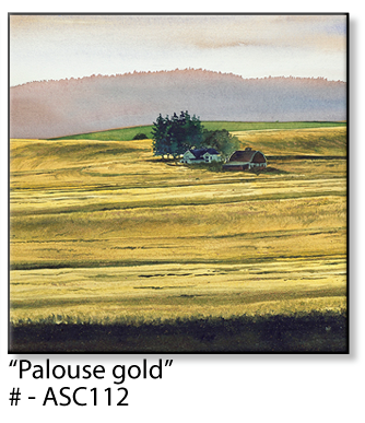 ASC112 "Palouse Gold" ceramic coaster