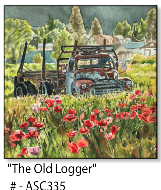 ASC335 “The Old Logger“ ceramic coaster