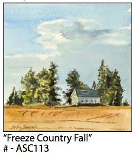 ASC113 "Freeze Country Fall" ceramic coaster