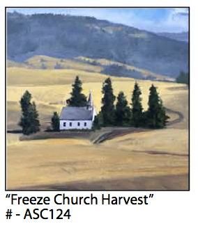ASC124 "Freeze Church Harvest" ceramic coaster