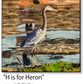 ASC371 “H is for Heron" ceramic coaster