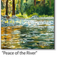 ASC374 "Peace of the river" ceramic coaster