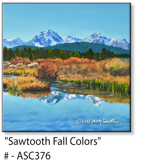ASC376 "Sawtooth Fall Colors" ceramic coaster