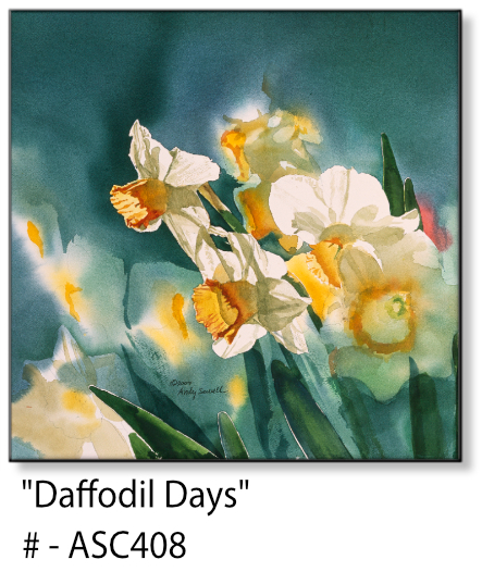 ASC408 "Daffodil Days" ceramic coaster