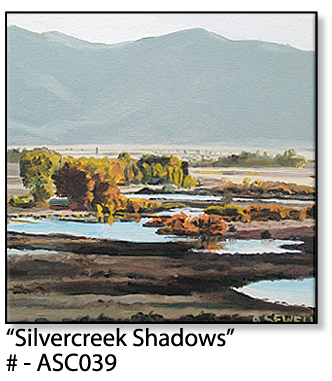 ASC039 "Silvercreek Shadows" ceramic coaster