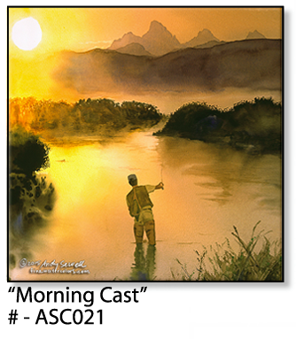 ASC021 "Morning Cast" ceramic coaster