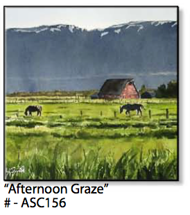 ASC156 "Afternoon Graze" ceramic coaster