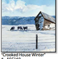 ASC160 "Crooked House Winter" ceramic coaster