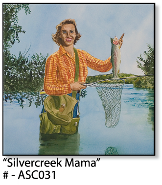 ASC031 "Silvercreek Mama" ceramic coaster