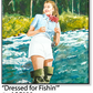 ASC029 "Dressed for Fishin'" ceramic coaster