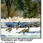 ASC052 "Honkers on Trail Creek" ceramic coaster