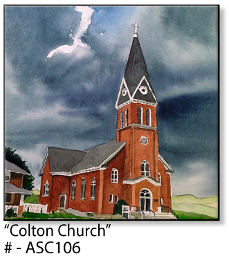 ASC106 "Colton Church" ceramic coaster