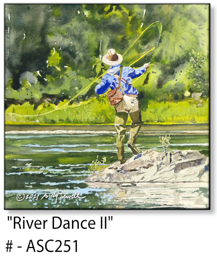 ASC251 "River Dance II" ceramic coaster