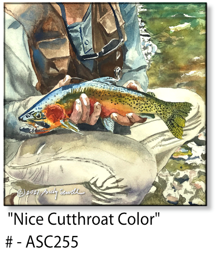 ASC255 "Nice Cutthroat Color" ceramic coaster