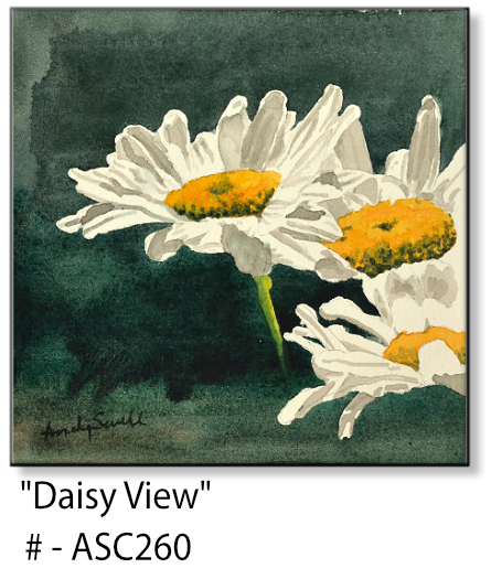 ASC260 "Daisy View" ceramic coaster